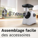 Μηχανή Κιμά - BOSCH - MFWS420W Series 4 - Λευκό - 500 W - μπλοκαρισμένο μοτέρ 1900 W - 2,5 kg/min - 2 ταχύτητες - 2 σχάρες άλεσης (CDBOS4242005433711-el)