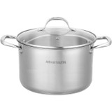 AM0073 Κατσαρόλα Arthur Martin 32 cm με καπάκι Ανοξείδωτο Ολες οι πηγές θερμότητας, συμπεριλαμβανομένης της επαγωγικής (CDAM3508510078702-el)