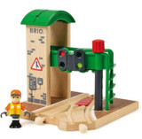 BRIO World - 33674 - Σταθμός ελέγχου και τουρνικέτας (CDBRI7312350336740-el)