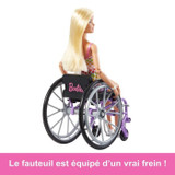 Barbie - Barbie Ξανθιά αναπηρική καρέκλα - Κούκλα - 3 ετών και άνω (CDMATHJT13-el)