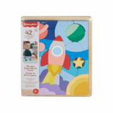 FISHER-PRICE Ξύλινο παζλ Space-Puzzle 42 τεμαχίων για τα μικρά παιδιά - Fisher-Price - HXY42 (CDMATHXY42-el)