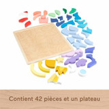 FISHER-PRICE Ξύλινο παζλ Space-Puzzle 42 τεμαχίων για τα μικρά παιδιά - Fisher-Price - HXY42 (CDMATHXY42-el)