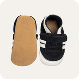 Chaussons bébé cuir souple Baskets marine 0 - 6 mois (ORDBAM01 3-4 ANS-el)