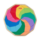 Fisher-Price-ξύλινο παζλ Mandala-40 τεμαχίων γεωμετρικό παζλ μοτίβο HXT94 (CDMATHXT94-el)