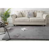 Χνουδωτό χαλί σκούρο γκρι 80x150CM (ORDLL-FLUFFY-DG80X150-el)