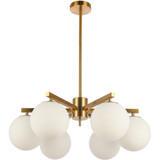 Κρεμαστό φωτιστικό Stella White 6-light (ORDJOY-6-el)