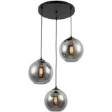 Κρεμαστό φωτιστικό Smoke Glass 3-Light (ORDGPL-3-el)