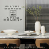 Καινοτόμο μοντέρνο βάζο, μικροτσιμέντο, Top Design, RUD22WH (ORDRUD22WH-el)