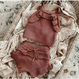 Annie & Charles® σετ πλεξίματος PHOEBE σκούρο καφέ, 6-12M (ORDP_JAWJEMENGQ370-el)