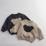 Annie & Charles® Knitted Sweater MICKEY Gray, 6-12M (ORDAC11189)