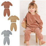 Annie & Charles® cotton jogging suit Gray, 6-12M (ORDAC11333)