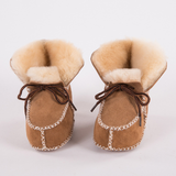 Annie & Charles® baby shoes made of lambskin beige, Small (ORDAC10354)