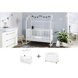 Starter set 'Hilda & Pan' extra wide, λευκό
2 μέρη: κρεβάτι σπιτιού, πολύ φαρδιά μονάδα αλλαγής λευκή (ORD093423HX-el)