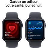 Apple Watch SE GPS - 44mm - Θήκη αλουμινίου Midnight - Αθλητικό λουράκι Midnight - S/M (CDWATSE44MIDSM-el)