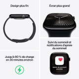 Apple Watch Series 10 GPS + Cellular - 42mm - Θήκη από ροζ χρυσό αλουμίνιο - Αθλητικό λουράκι σε ανοιχτό ρουζ - M/L (CDWAT10CEL42ROSML-el)