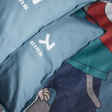 Σετ κλινοσκεπασμάτων - TODAY - JAVA - 2 άτομα - 240x220 cm - Βαμβάκι - Ιαπωνική εκτύπωση - Μπλε (CDTOD3574641268640-el)