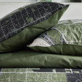 Σετ κλινοσκεπασμάτων - TODAY - JAVA - 2 άτομα - 240x220 cm - Βαμβάκι - εκτύπωση Νέα Υόρκη - Πράσινο (CDTOD3574641268596-el)