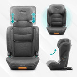 Κάθισμα αυτοκινήτου - BABYAUTO - CAPAX GRAY DOBBY - 4-12 ετών - I-Size - 100-150 cm (CDBAB8435593701799-el)