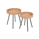 Beistelltisch, 2er Set braun (ORD28020045-el)