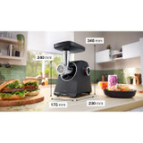 Μηχανή Κιμά Σειράς 4 - BOSCH - MFWS430B - 3 σχάρες άλεσης - Αντίστροφη λειτουργία - Μαύρο (CDBOS4242005455911-el)