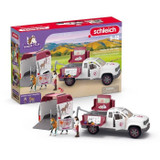 Κινητό κτηνιατρικό σετ με ρυμουλκούμενο, SCHLEICH 42704 Horse Club (CDSCH42704-el)