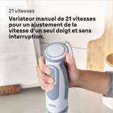 Μπλέντερ - BRAUN - MQ5207WH - 1000 W - 600 ml - Γκρι / Λευκό (CDBRA8021098774880-el)