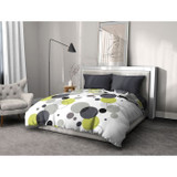 Σετ κλινοσκεπασμάτων από μικροΐνες - HOME LINGE PASSION - BULLES DE REVE - Κάλυμμα 220 x 240 cm + 2 μαξιλαροθήκες 63 x 63 cm - Γκρι (CDHOM3701393716895-el)