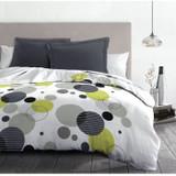 Σετ κλινοσκεπασμάτων από μικροΐνες - HOME LINGE PASSION - BULLES DE REVE - Κάλυμμα 220 x 240 cm + 2 μαξιλαροθήκες 63 x 63 cm - Γκρι (CDHOM3701393716895-el)