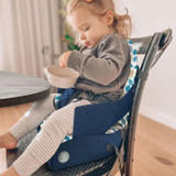 DREAMBABY Φορητό κάθισμα ενισχυμένης σίτισης - Grab 'N Go - Φύλλα - Μπλε (CDDRE9312742460457-el)