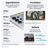 SAMSUNG Galaxy S25 Ultra AI Smartphone 1TB Titanium Silver (CDSAM8806097022428-el)