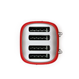SMEG TOASTER 4x4 50´STYLE RED TSF03RDEU (RM8017709263355-el)