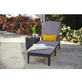 ALLIBERT JAIPUR Ξαπλώστρα - υφαντή απομίμηση ρητίνης - Γκρι (CDJAIPURCUSHGRAPH-el)