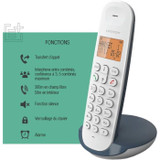 Ασύρματο σταθερό τηλέφωνο - LOGICOM - DECT ILOA 150 SOLO - Slate - Χωρίς τηλεφωνητή (CDLOG3483071500124-el)