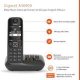Σταθερό τηλέφωνο GIGASET AS690 A Trio Μαύρο (CDGIG4250366854717-el)