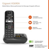 Σταθερό τηλέφωνο GIGASET AS690 A Trio Μαύρο (CDGIG4250366854717-el)