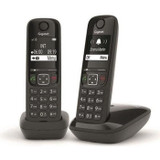 Σταθερό τηλέφωνο GIGASET AS690 Duo Μαύρο (CDGIG4250366854649-el)