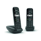 Σταθερό τηλέφωνο GIGASET AS690 Duo Μαύρο (CDGIG4250366854649-el)