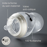 Tommee Tippee - Advanced Anti-Colic Baby Bottles Newborn Kit - Θηλή αργής ροής Anti-Colic Valve - 150 και 260 ml - Μπλε Πράσινο (CDTOM5010415227409-el)