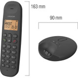 Ασύρματο σταθερό τηλέφωνο - LOGICOM - DECT ILOA 255T DUO - Μαύρο - Με αυτόματο τηλεφωνητή (CDLOG1695682803788-el)