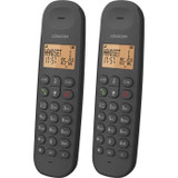Ασύρματο σταθερό τηλέφωνο - LOGICOM - DECT ILOA 255T DUO - Μαύρο - Με αυτόματο τηλεφωνητή (CDLOG1695682803788-el)