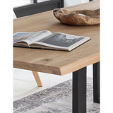Τραπέζι 140x80 cm, άγρια δρυς, μαύρο πλαίσιο (ORD07107-24-el)