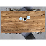 Τραπέζι 140x80 cm, άγρια δρυς, μαύρο πλαίσιο (ORD07107-24-el)