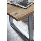 Τραπέζι 180x90 cm, άγρια δρυς, ασημένια κορνίζα (ORD07107-29-el)