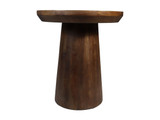 Στρογγυλό τραπεζάκι Drum-45x45x50-Καφέ-Mκαιngo (BB113253-el)
