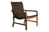 ΠΟΛΥΘΡΟΝΑ ΔΕΡΜΑΤΙΝΗ TEAK 66X73X96 ΚΑΦΕ (BB118332-el)