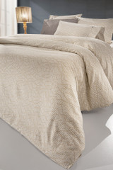 Σετ 4τμχ Σεντονια Brenta Camel Flannel με Λάστιχο 165x200+35 (VAM6894-el)
