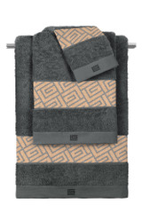 Σετ 3τμχ Πετσέτες Occio Grey-Anthracite (VAM5639-el)