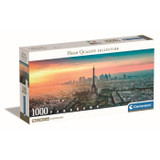 Clementoni - 1000p Panorama Paris - 98 x 33 cm - Με αφίσα (CDCLE8005125398683-el)
