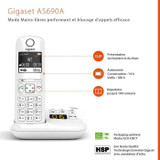 Σταθερό τηλέφωνο GIGASET AS690 A Trio Λευκό (CDGIG4250366854724-el)
