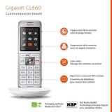 Τηλέφωνο σταθερής τηλεφωνίας GIGASET CL 660 Λευκό (CDGIG4250366854199-el)